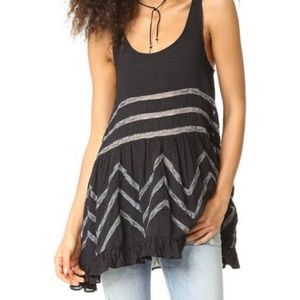 Free People Intimately Voile & Lace Trapeze Slip